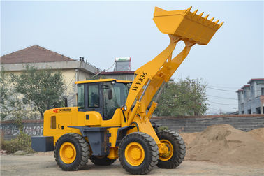 Yellow Joystick Control Front End Wheel Loader With Fast Coupling 3000kg