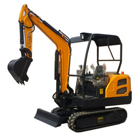 Rubber Track Excavator With Dozer Blade , Digging Machine For Agriculture