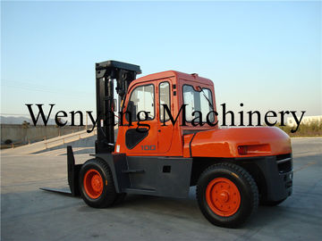 ISUZU Engine 6BG1 Diesel Powered Forklift 10 Ton Forklift With Cab Wenyang Machinery