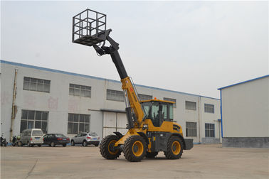 Yellow Telescopic Boom Forklift With Working Platform 5.4m Lifting Height WY3000