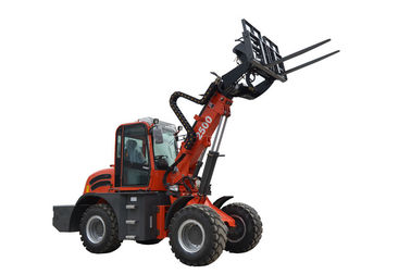 Quick Coupling Telescopic Wheel Loader Tele Boom Forklift With Extendable Boom