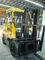 Free Lifting 3T Diesel Forklift With Cab Two Stage Three Stage Mast Yellow