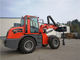 Telescoping Forklift Telescopic Wheel Loader With Earth Auger 5200mm 76KW