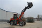 Black Red Tele Boom Forklift With Lawn Mower Four Wheel Drive Forklift