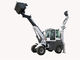 Black White 1.6 Ton 4WD Telescopic Backhoe Loader With Excavator WY22-16