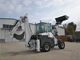 Black White 1.6 Ton 4WD Telescopic Backhoe Loader With Excavator WY22-16