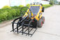 WY230 23HP Mini Skid Steer Loader With Log / Grass Grapple CE Approved