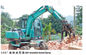 Four Foot Wheeled Mini Excavator With 360 Degree Rotatable Stone Clamp