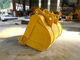Professional Caterpillar Excavator Buckets For Construction Works Yellow